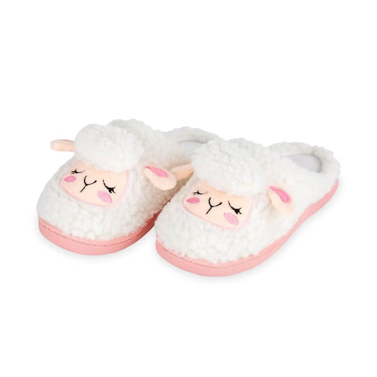 Boys Girls House Slippers Kids Warm Home Shoes Toddler Fuzzy Wool-Like House Shoes Indoor Outdoor Slippers White Sheep